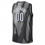 Maillot NBA Brooklyn Nets Personnalisable Nike 2024-25 City Edition Gris Swingman - Homme